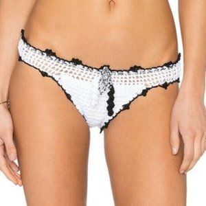 PILYQ Women's Stardust Pure Crochet Teeny Bikini Bottom Size L